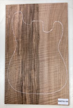 Top Nussbaum, europ., strukturiert 1-tlg. 10mm Einzelstück #105